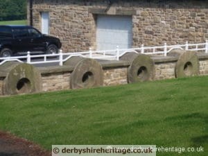 pulp millstones wall Ashover