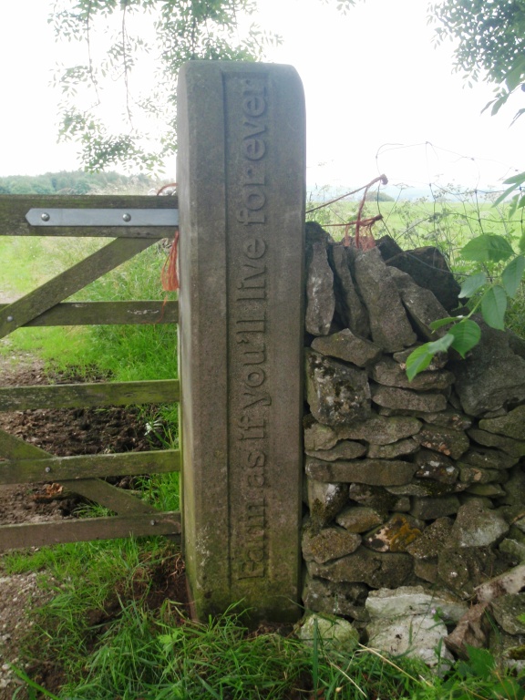 farm gatepost