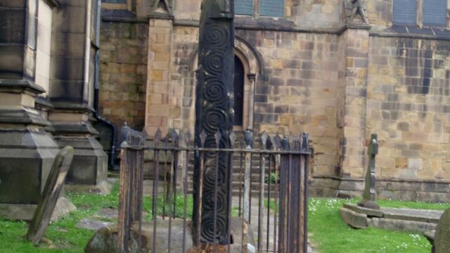 Bakewell church runic saxon cross