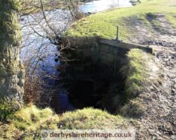 Chatsworth corn mill weir sluice gate