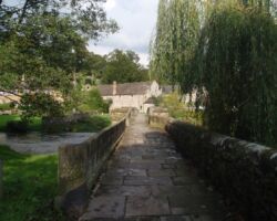 Bakewell Holme Hall packhorse bridge