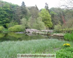 River Lathkill Raper Lodge packhorse bridge