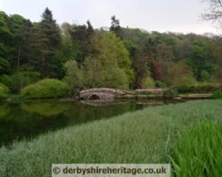 River Lathkill Raper Lodge packhorse bridge