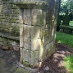 entrance doorway pillar Heath Old Church