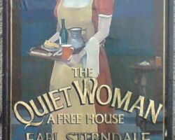 The Quiet Woman pub sign