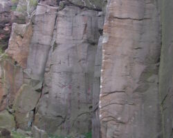 drill holes in quarry wall